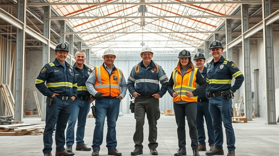 Officials at Gulf Shores Justice Center construction site.