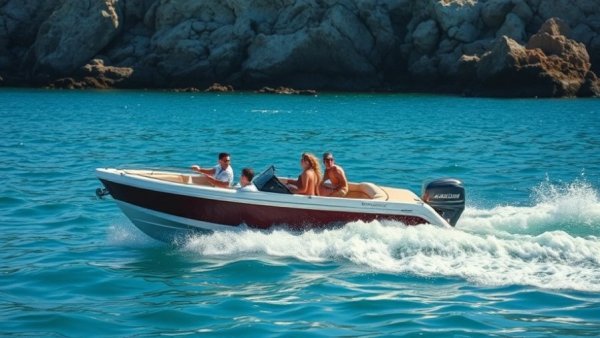 Boating adventures in Venice Florida Inlet with vibrant daylight.