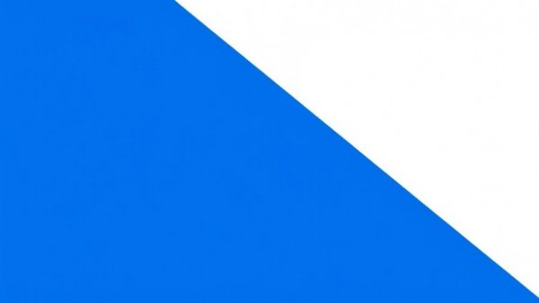 Geometric blue and white pattern for Troy basketball victory.