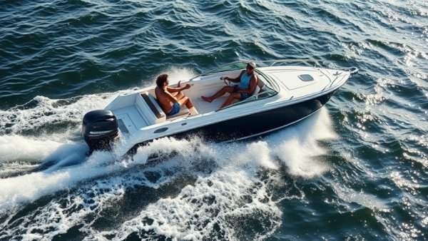 Boat navigating Florida's famous inlets with passengers on board.