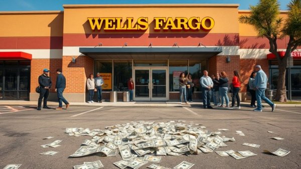 Brink's truck money spill at Wells Fargo in Pensacola captured.