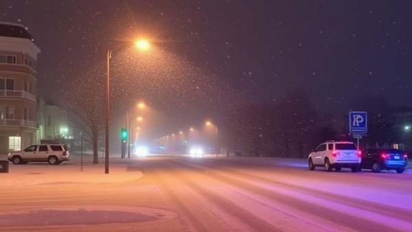 Watch as Pensacola gets early morning snowfall