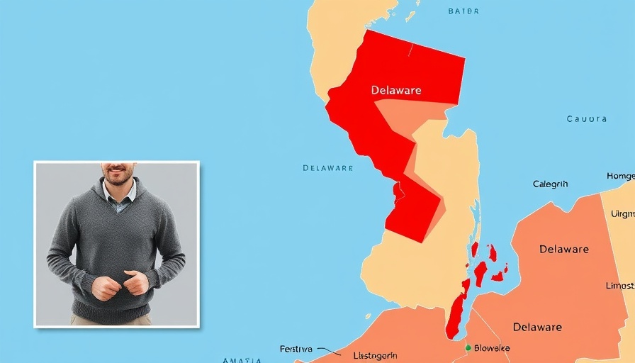 Map of Delaware Bay highlighting New Jersey and Delaware regions for renaming.