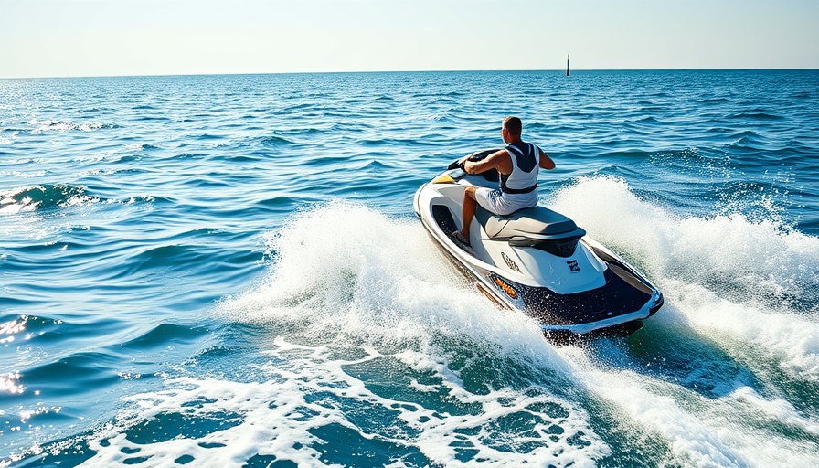 Jet Skiing Adventures at the Venice Florida Jetty with a thrilling rider