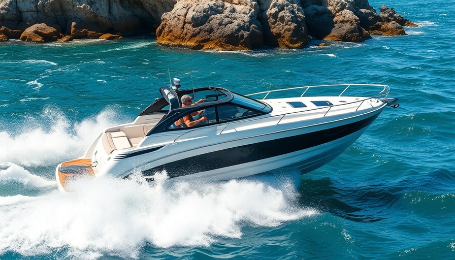 Boat navigating Florida’s wild inlets with dynamic waves.