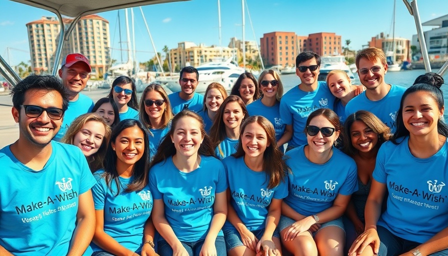 Make A Wish Foundation Orange Beach group smiling on a pontoon.
