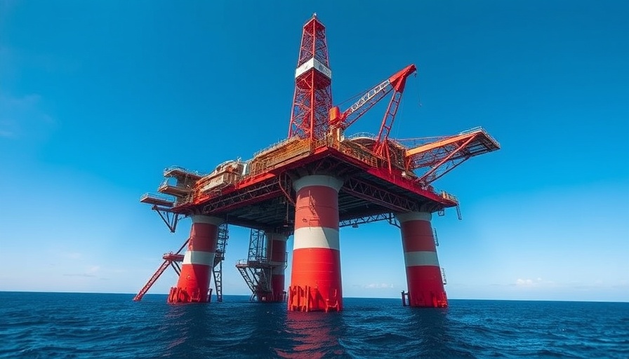 Tiber-Guadalupe deep-water project oil platform at sea