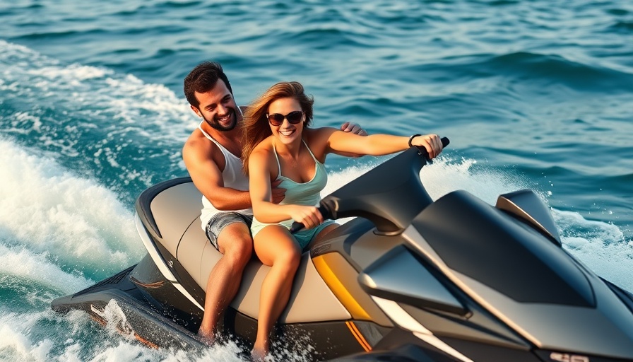 Couple enjoying Jet Ski Adventures in Venice Florida