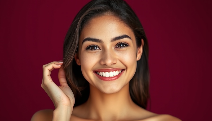 Radiant young woman with glowing skin smiling, K-Beauty Amazon Prime Day Deals.