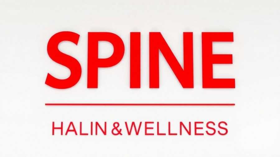 Chiropractic care signage for spine health and wellness.
