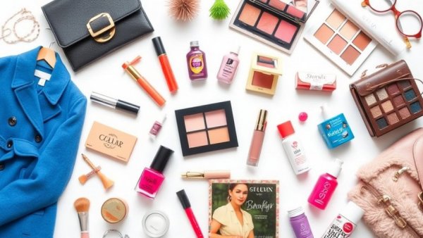 Beauty and lifestyle tips: collage of fashion and beauty products.