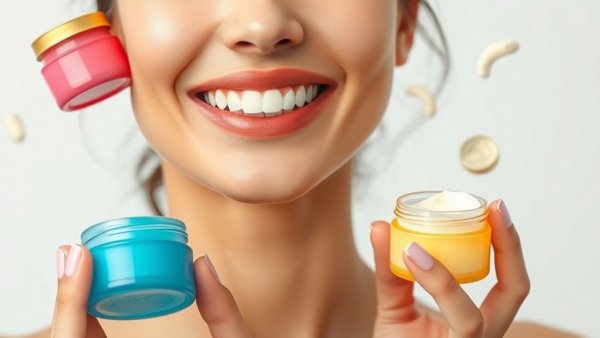 Best body butters for moisturizing skin with floating colorful jars.