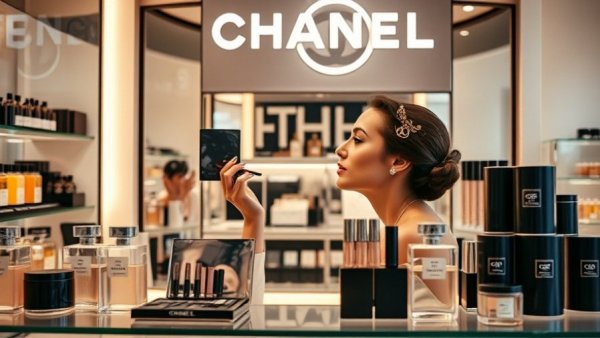 Chanel Beauty Boutique Experience showcasing elegance and luxury.