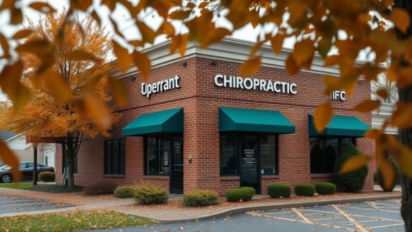 Suburban chiropractic office in autumn leaves – Chiropractic Care
