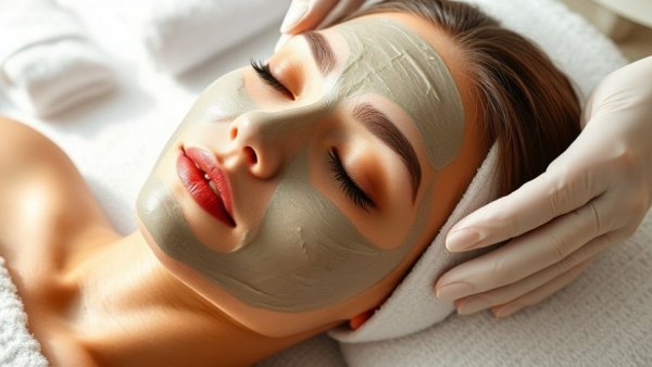 Woman enjoying facial treatment at a spa, showcasing medical spa marketing strategies.