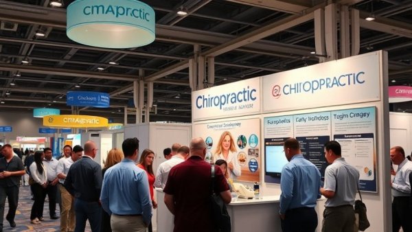 Chiropractic Care Software showcased at Las Vegas seminar booth.