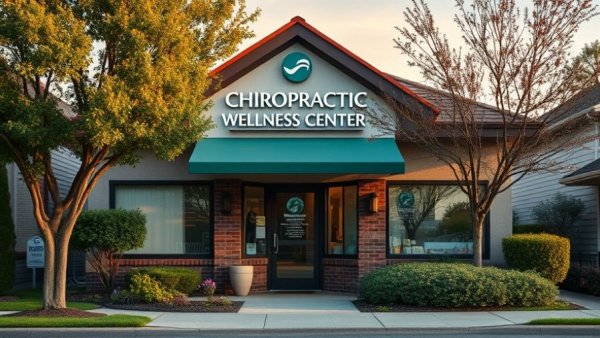 Chiropractic care wellness center exterior with a welcoming entrance.
