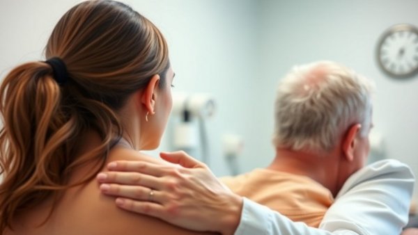 Chiropractic care session in a calm clinic environment.