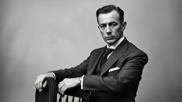 Vintage photo of a man in a suit, representing legalizing chiropractic care in Texas.