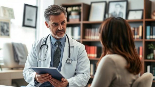 Doctor consulting with patient about root cause solutions for chronic health conditions.