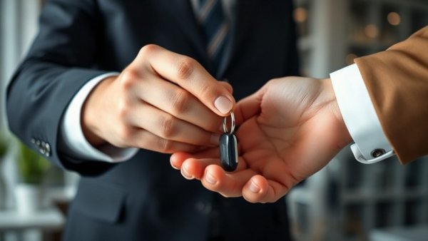 Hands exchanging keys symbolizing chiropractic exit strategy.