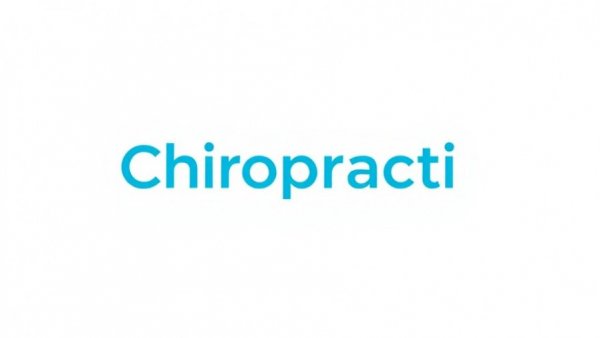 Modern chiropractic software logo against white backdrop.