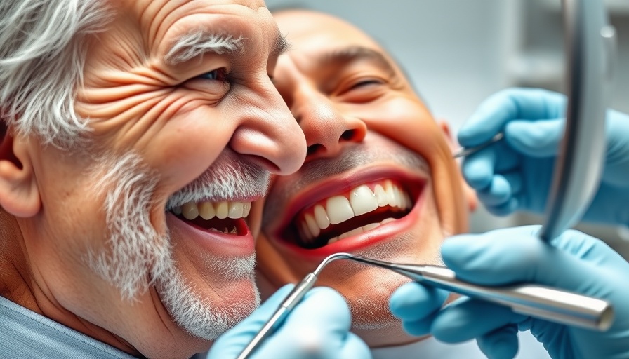 All-on-4 dental implants procedure and satisfied patient smiling.