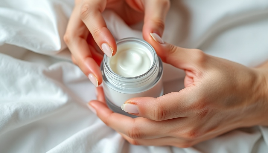 Hands applying cream, focusing on best anti aging skincare for sensitive skin.
