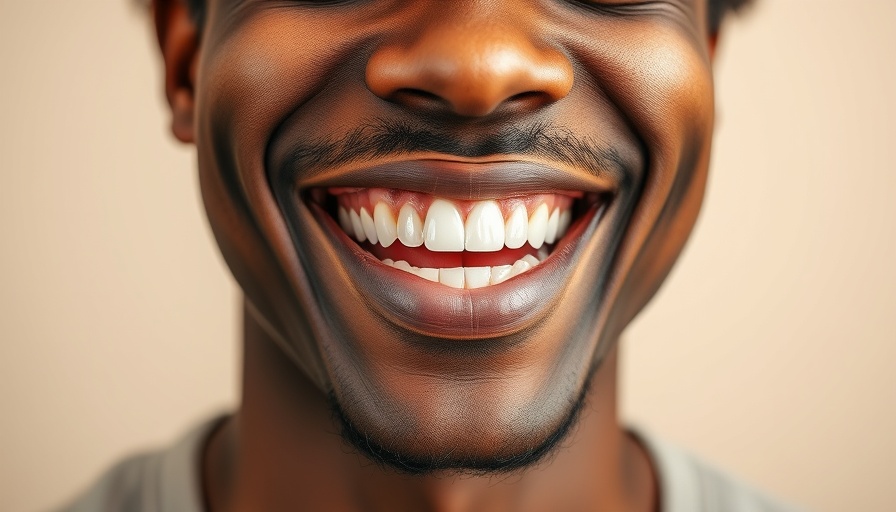 Smile Confidence: Person smiling brightly with confident expression.
