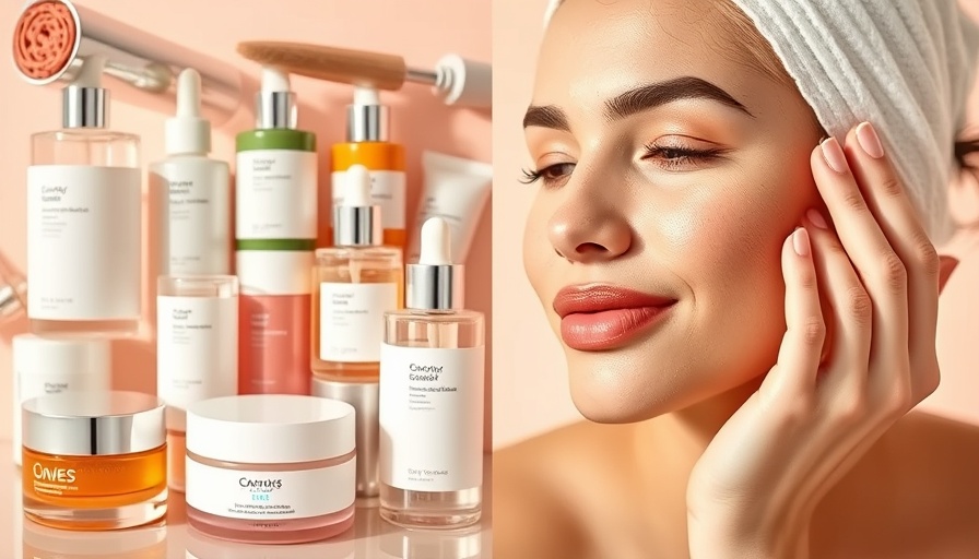 Collage highlighting Skincare Awareness Month celebrations.