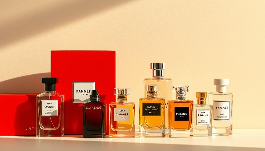 2025 Limited-Edition Fragrance Box with perfumes on display.