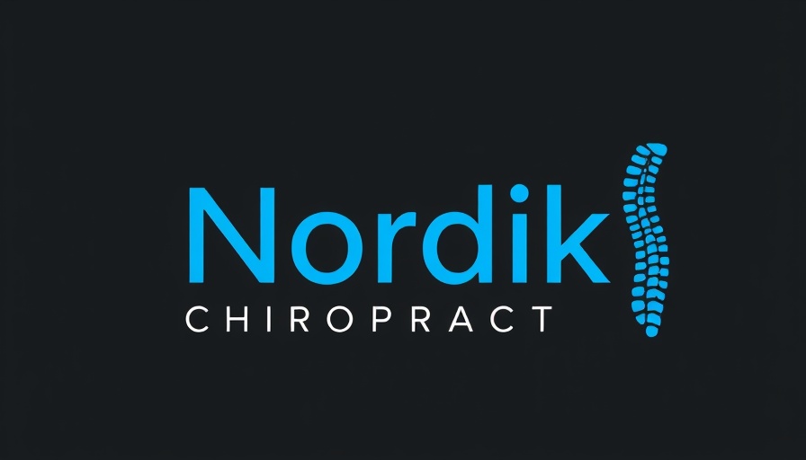 Nordik Chiropractic Care logo with spine design