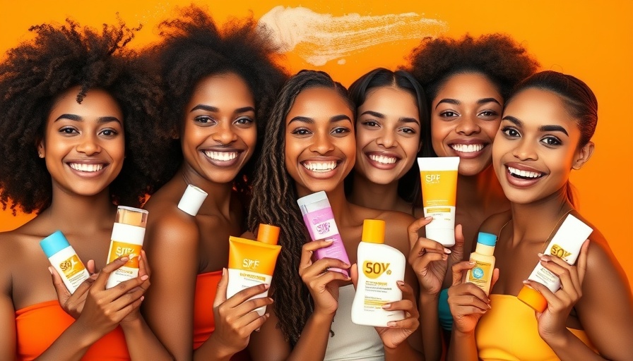 Women showcasing sunscreens for sensitive skin.