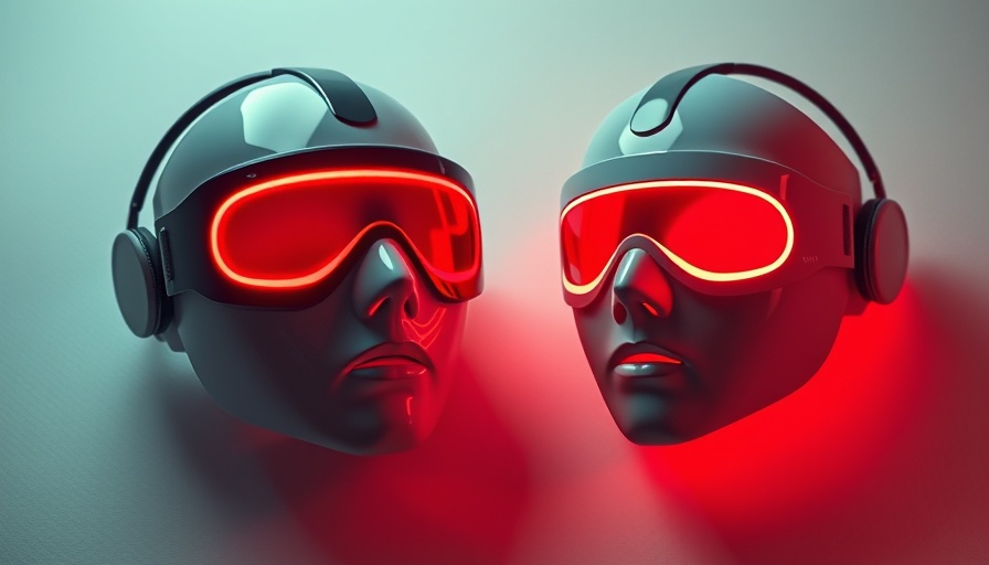 Stylish red light therapy masks showcasing advanced design