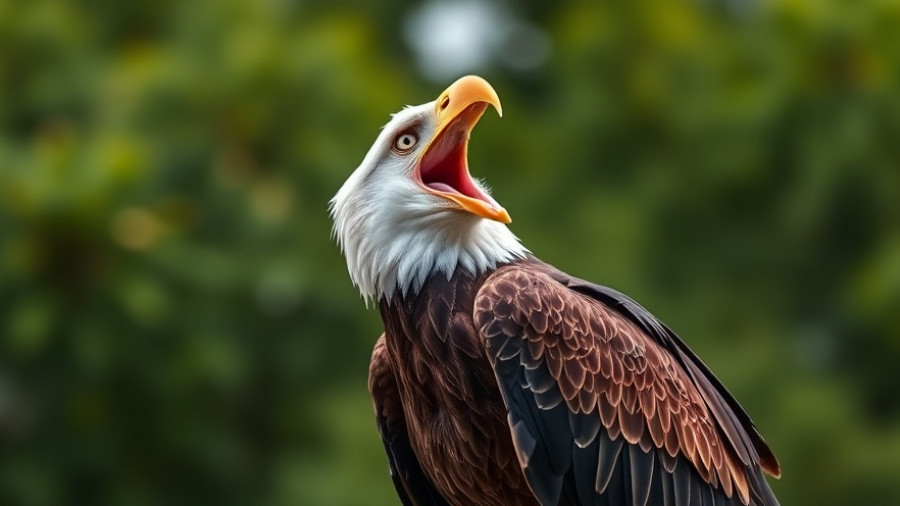 Bald eagle in natural habitat, a highlight of best birding spots in the United States.