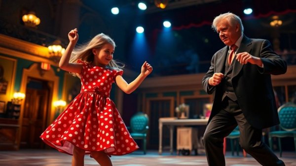 Theatrical performance 'I Don't Need Anything But You' dance scene.