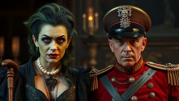 Wicked stars on late night TV, theatrical scene.