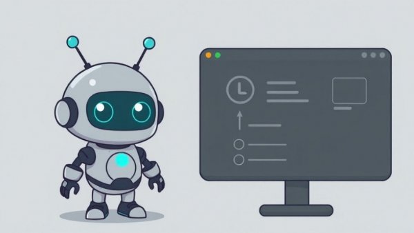 Teal cartoon robot with antennae illustrating Ring AI Single Event Alert feature.