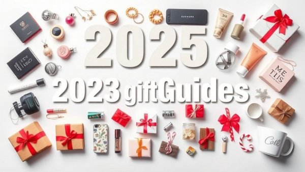 2025 Holiday Gift Guide with colorful gift ideas and items.