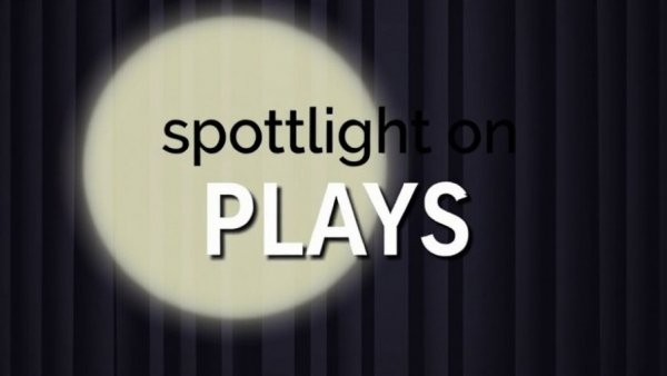 Broadway winter season plays 2025/26 promotional graphic with spotlight.