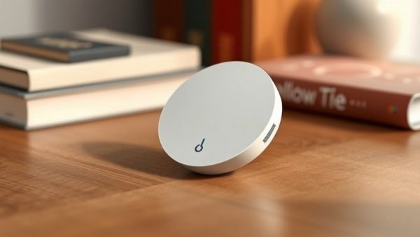 Minimalistic wire-free mmWave sensor with environmental icons.