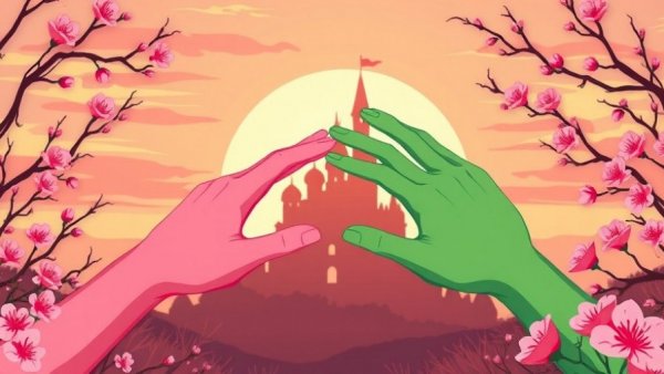 A whimsical illustration of hands reaching, signifying Wicked: For Good.