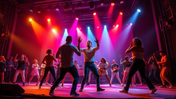 SIX musical performance on CNN showcasing dynamic stage show.