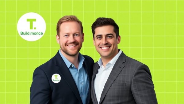 Two men at TechCrunch event, founder-market fit discussion.