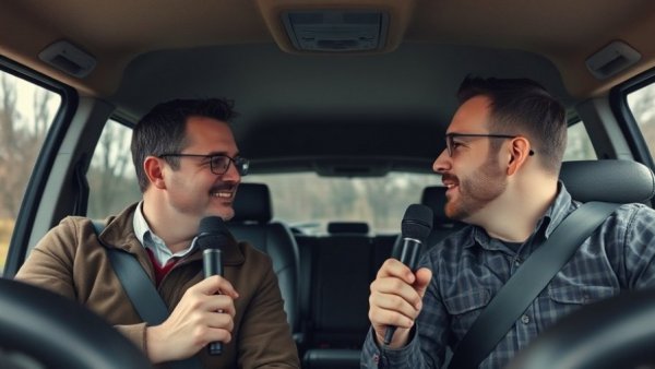 CEDIA Expo 2025 Trends interview in van with two men.