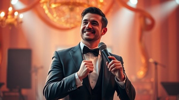 Dez Duron Christmas song performance in a festive setting.