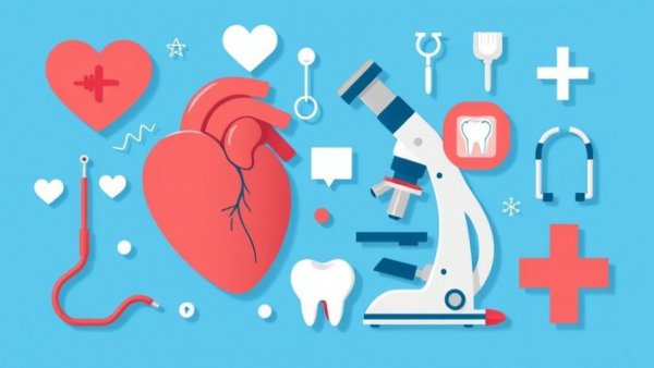 Abstract healthcare image with medical symbols, Pet Bird Health Market Growth theme.