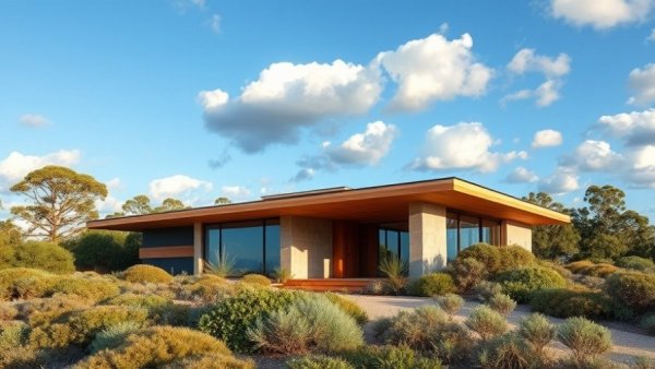 Contemporary Australian Coastal Home with minimalist design and natural surroundings.