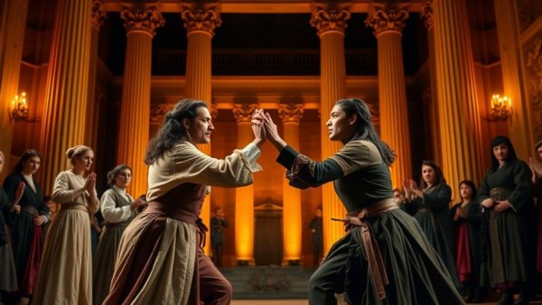 Historical drama performance in period costumes on stage, PPAC Winter Schedule 2026.