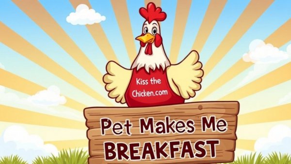 Cartoon chicken with apron, BackyardChickens.com logo, new chicken owner advice.